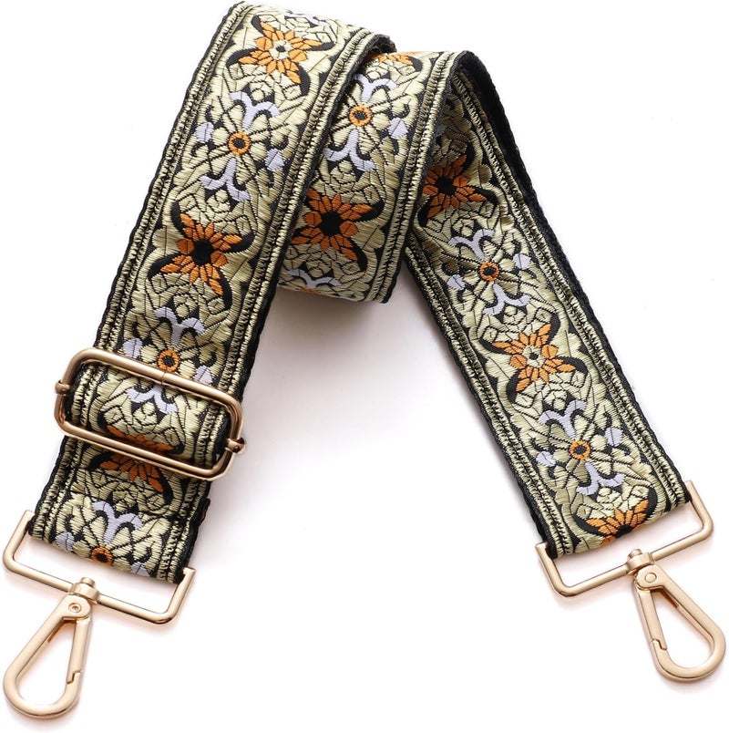 S-Jacorry Purse Strap Replacement Crossbody Wide Shoulder Strap Adjustable Canvas Straps Handbag Strap Replacement Belts - Image 1